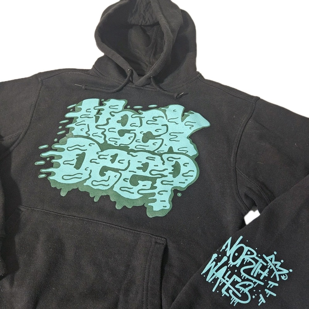 BEIMAR Neck Deep North Wales Pullover Hoodie S Black Small